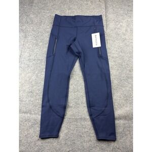 Athleta Women's Size L Rainier Tight Navy Athletic Leggings NWT MSRP $109